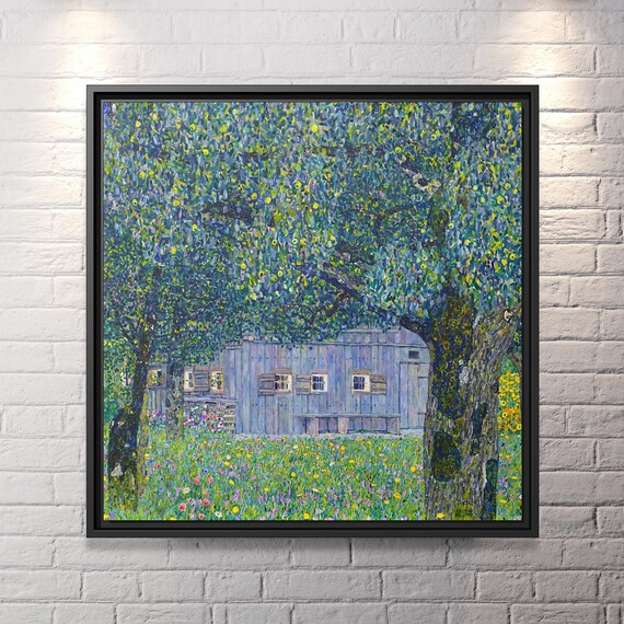 Gustav Klimt Farmhouse in Upper Austria Gustav Klimt Famous Painting Klimt Art Print Huge Canvas Home Decor Gustav Klimt Landscape Print
