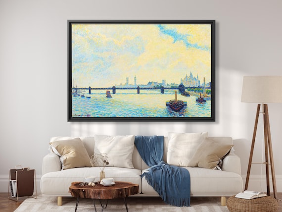 Camille Pissarro Charing Cross Bridge London Camille Pissarro Painting Pissarro Artwork London Bridge Painting Pissarro Print London Bridge
