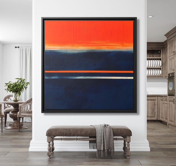 Mark Rothko Painting Abstract Art Rothko Minimalism Painting Rothko Canvas Large Art Work Mark Rothko Inspired Painting Rothko Wall Art