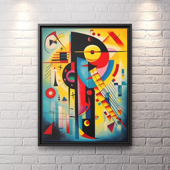 Wassily Kandinsky Wall Art Bauhaus Print Kandinsky Painting Famous Abstract Art Kandinsky Print Large Abstract Painting Kandinsky Artwork