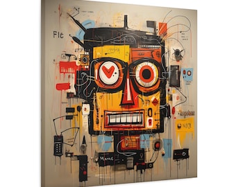 Moderne Kunst Leinwand Street Art Druck Abstrakte Wand Kunst Graffiti-Kunstdruck Große Leinwand Kunst Trendy Wand-Dekor Urban Art Leinwand abstrakter Druck
