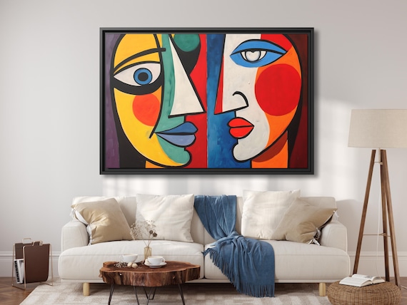 Canvas Print Picasso Cubism Wall Art Picasso Art Decor Extra Large Painting Living room Wall Art Bedroom Painting Picasso Print Art Gift