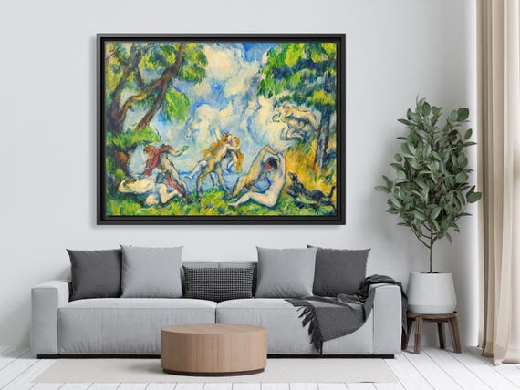 Paul Cézanne The Battle of Love Paul Cezanne Painting Greek Mythology Cezane Famous Art Print Paul Cezanne Greek Dance Painting Print