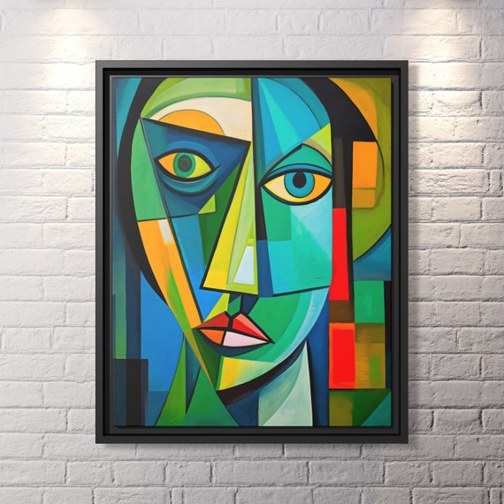 Wall Art Picasso Pint Modern Cubism Painting Picasso Canvas Big Painting Pop Culture Poster Picasso Cubist Wall Art New Homeowner Gift Print