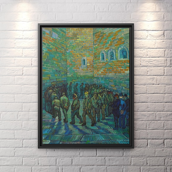 Vincent Van Gogh Prisoners Exercising Van Gogh Prison Wall Art Impressionism Van Gogh Canvas Print Van Gogh Famous Painting Dutch Art Print