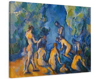 Paul Cézanne The Bathers Paul Cezanne Painting French Painter Cezane Famous Art Print Cézanne Impressionism Painting French Impressionism