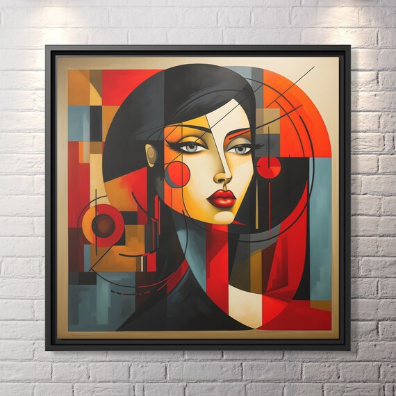 Wall Art Picasso Pint Modern Cubism Painting Picasso Canvas Big Painting Pop Culture Poster Picasso Cubist Wall Art New Homeowner Gift Print