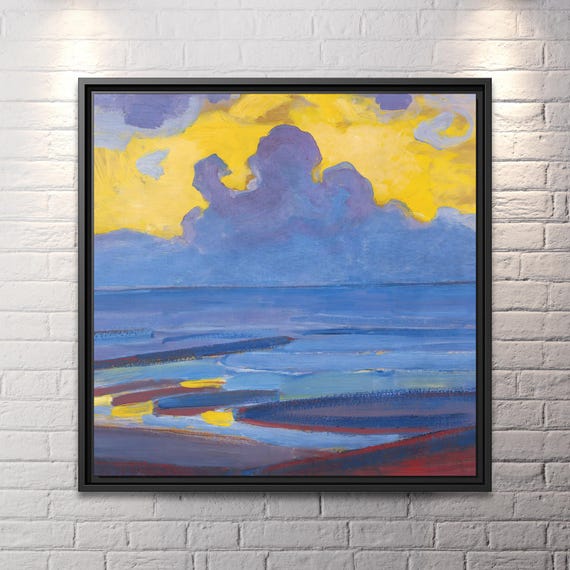 By the Sea Piet Mondrian Famous Abstract Art Mondrian Wall Art Dutch Art Painting Mondrian Large Abstract Painting De Stijl Piet Mondrian