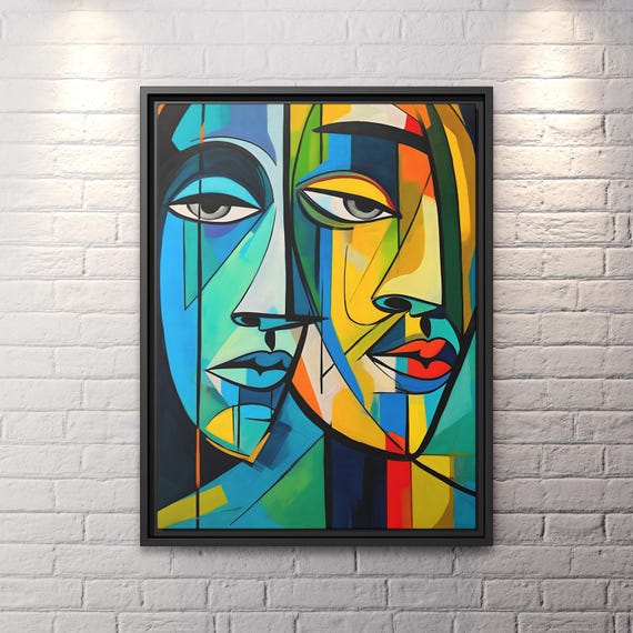 Cubist Painting Pablo Picasso Wall Art Cubism Print Picasso Canvas Print Picasso Art Home Decor Picasso Cubism Artwork Picasso Art Print