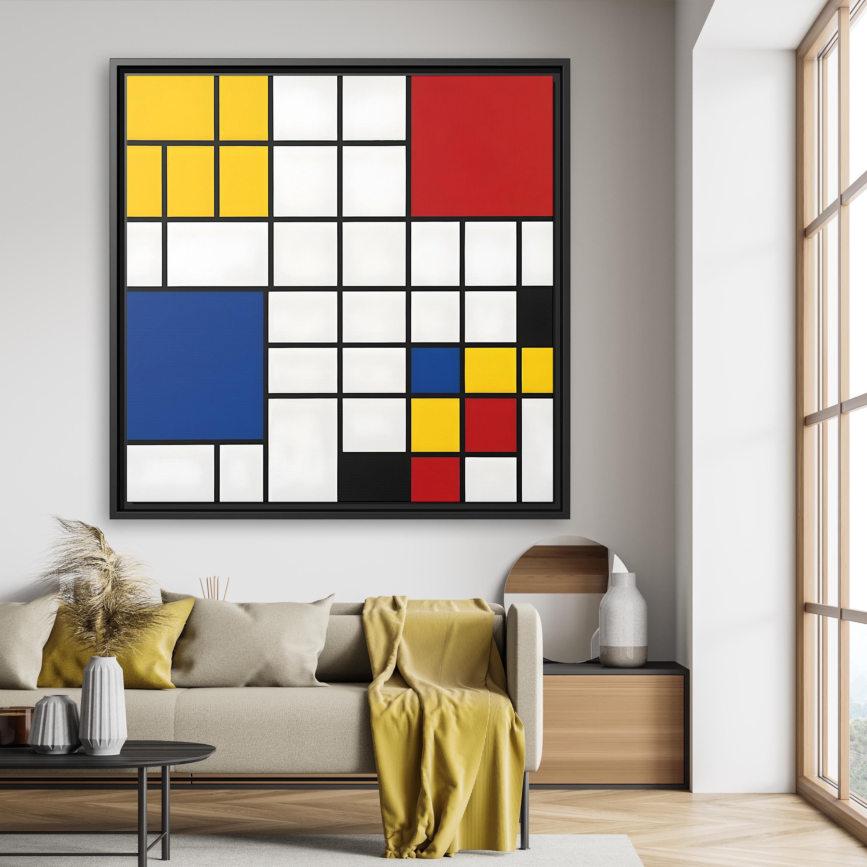 Piet Mondrian Wall Art Large Abstract Painting Mondrian Dutch Painting ...