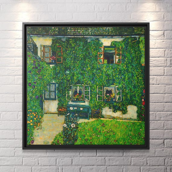 Gustav Klimt Forester's House in Weissenbach II Gustav Klimt Famous Painting Klimt Art Print Gustav Klimt Print Painting Klimt Landscape