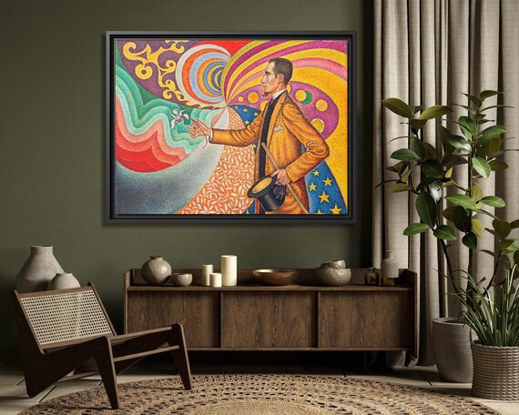 Paul Signac Portrait of Félix Fénéon Paul Signac Felix Feneon Paul Signac Painting Paul Signac Artwork Famous Print Signac Impressionism