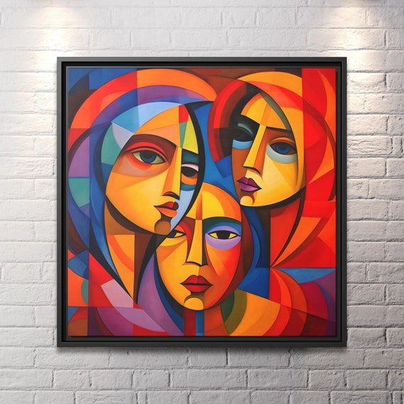 Cubist Painting Pablo Picasso Pint Wall Art Picasso Cubist Artwork Picasso Wall Art Abstract Art Work Picasso Drawing Huge Wall Art Picasso