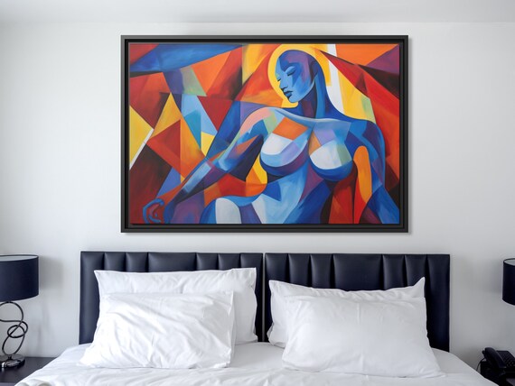 Wall Art Picasso Pint Modern Cubism Painting Picasso Canvas Big Painting Pop Culture Poster Picasso Cubist Wall Art New Homeowner Gift Print
