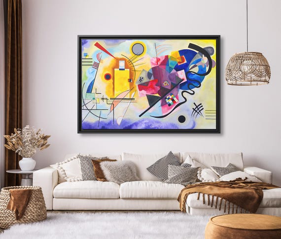 Wassily Kandinsky Yellow Red Blue Kandinsky Wall Art Painting Famous Abstract Art Kandinsky Print Large Abstract Painting Kandinsky Artwork