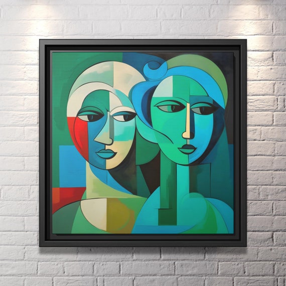 Wall Art Picasso Pint Modern Cubism Painting Picasso Canvas Big Painting Pop Culture Poster Picasso Cubist Wall Art New Homeowner Gift Print