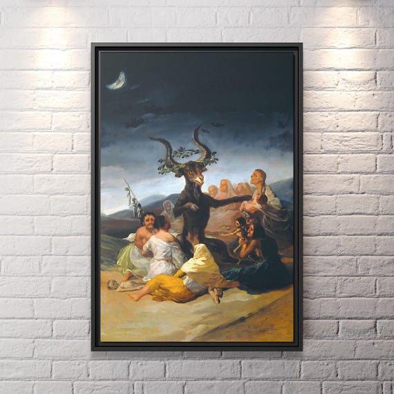 Francisco Goya Witches' Sabbath Francisco Goya Wall Art Huge Canvas Home Decor Francisco Goya Print Famous Artwork Goya Sabbath Painting
