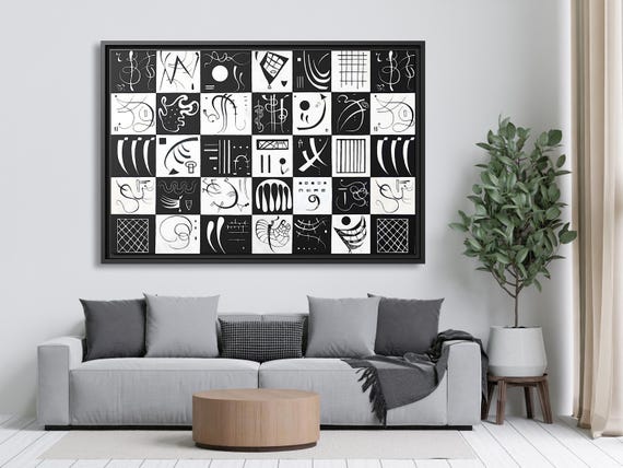 Thirty Wassily Kandinsky Thirty 1937 Wall Art Kandinsky Painting Famous Abstract Art Kandinsky Print Abstract Art Painting Kandinsky Artwork