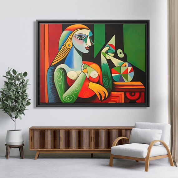 Cubist Painting Pablo Picasso Pint Wall Art Picasso Cubist Artwork Picasso Wall Art Abstract Art Work Picasso Drawing Huge Wall Art Picasso