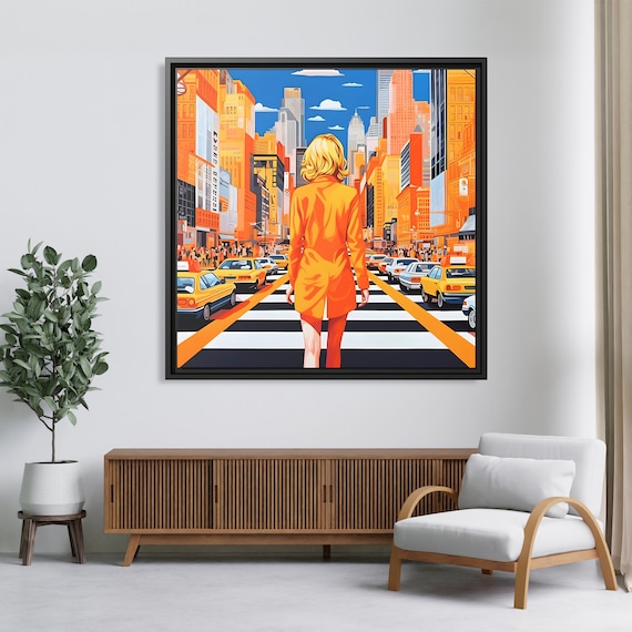 Woman Popart Wall Art Woman Pop Art Andy Warhol Painting Woman Pop Artwork Warhol Pop Art Beautiful Face Art Pop Art Girl Artwork New York