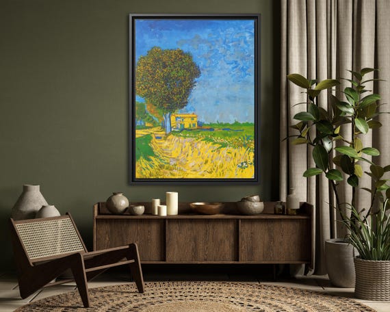 Vincent Van Gogh Avenue at Arles Van Gogh Wall Art Impressionism Van Gogh Canvas Print Van Gogh Famous Painting Landscape Van Gogh Provence
