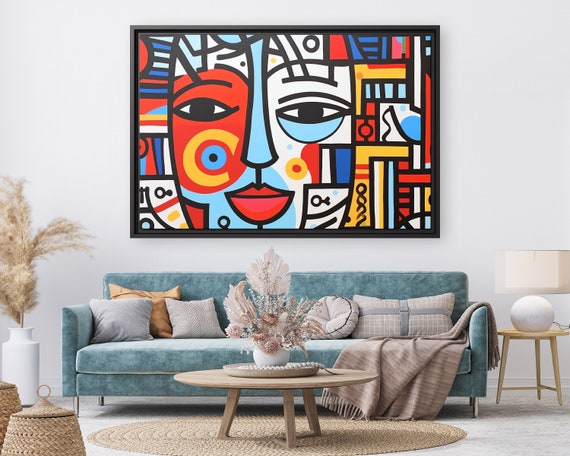 Keith Haring Wall Art Haring Pop Art Keith Haring Pop Artwork Pop Culture Poster Keith Haring Popart Street Art on Canvas Keith Pop Art