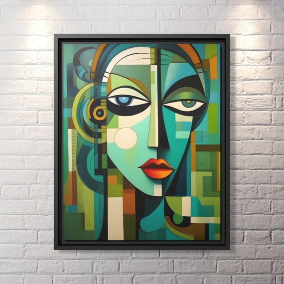 Wall Art Picasso Pint Modern Cubism Painting Picasso Canvas Big Painting Pop Culture Poster Picasso Cubist Wall Art New Homeowner Gift Print