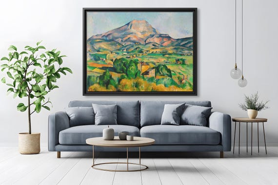 Paul Cézanne Painting Paul Cezanne Artwork Mont Sainte Victoire Paul Cezanne Famous Art Print Paul Cezanne Landscape Mountain Painting Print