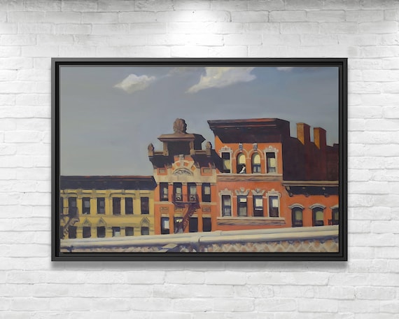 Edward Hopper From Williamsburg Bridge Print Edward Hopper Large Art Print Edward Hopper Abstract Large Art Gift Edward Hopper Wall Decor