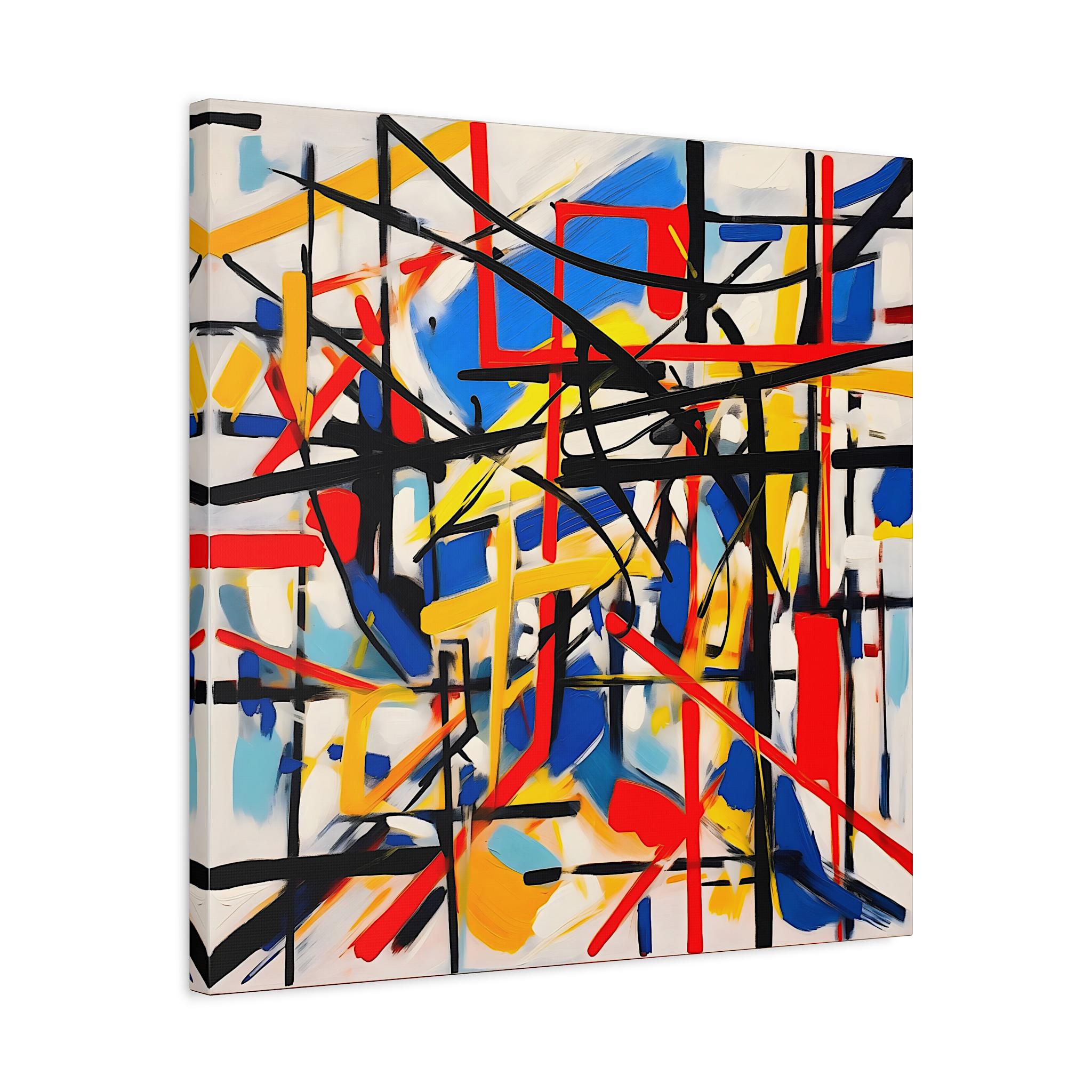 Piet Mondrian Wall Art Large Abstract Painting Mondrian Dutch