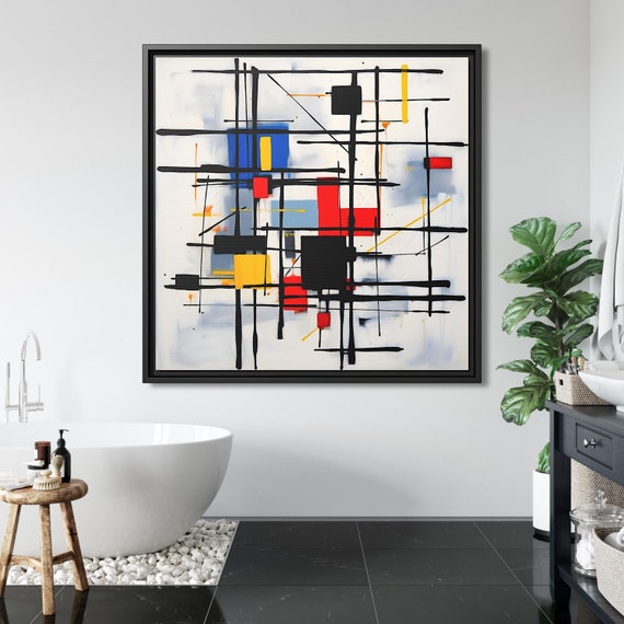 Mondrian Wall Art Piet Mondrian Art Dutch Painting Mondrian Famous Abstract Art Mondrian Print Dutch Art Painting Mondrian De Stijl Mondrian