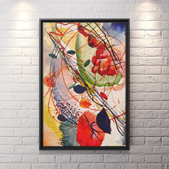 Wassily Kandinsky Composition Wall Art Kandinsky Painting Famous Abstract Art Kandinsky Print Large Abstract Painting Kandinsky Artwork