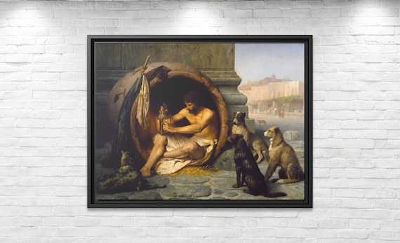 Jean Léon Gérôme Diogenes Jean Leo Gerome Painting Gerome Wall Art Jean Gerome Print Gerome Famous Painting Ancient Greek Philosopher Print