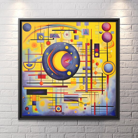 Wassily Kandinsky Wall Art Bauhaus Print Kandinsky Painting Famous Abstract Art Kandinsky Print Large Abstract Painting Kandinsky Artwork