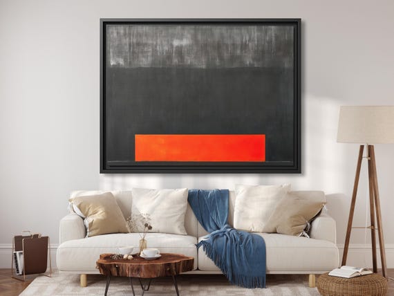 Mark Rothko Untitled Mark Rothko Painting Rothko Red Mark Rothko Minimalism Painting Rothko Canvas Large Art Work Mark Rothko Wall Art Print