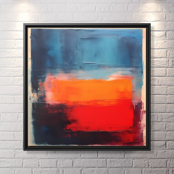 Mark Rothko Wall Art Minimalism Painting Rothko Print Work Mark Rothko Painting Famous Abstract Art Rothko Canvas Large Abstract Painting