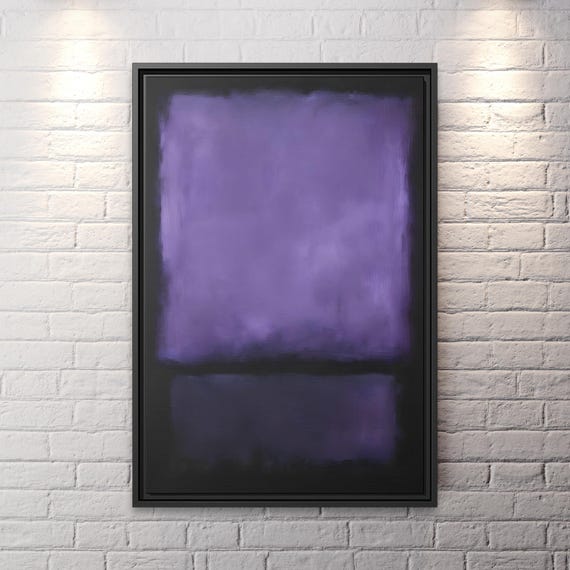 Mark Rothko Painting Canvas Abstract Modern Minimalist Wall Art Print Rothko Large Art Decor Ready to Hang Floating Frame Canvas Gift Idea