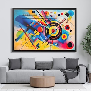Wassily Kandinsky Wall Art Bauhaus Print Kandinsky Painting Famous Abstract Art Kandinsky Print Large Abstract Painting Kandinsky Artwork