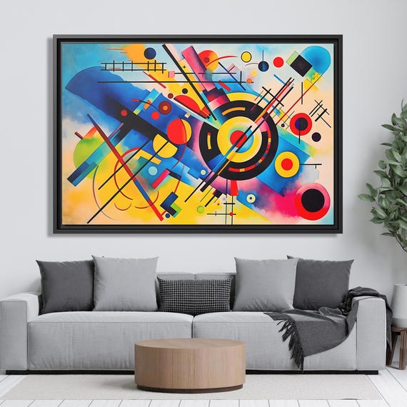 Wassily Kandinsky Wall Art Bauhaus Print Kandinsky Painting Famous Abstract Art Kandinsky Print Large Abstract Painting Kandinsky Artwork