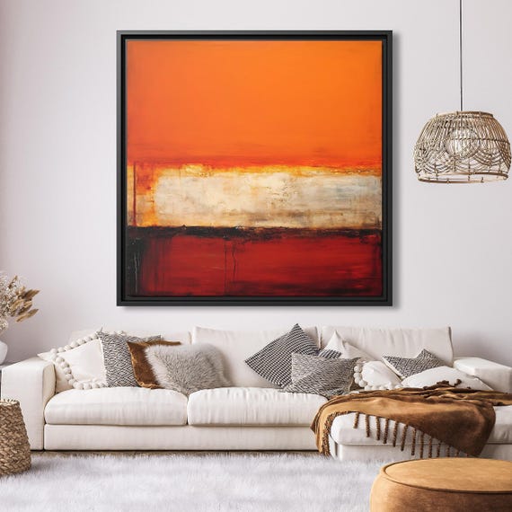 Mark Rothko Painting Gallery Wall Frames Mark Rothko Wall Art Minimalism Painting Abstract Art Work Mark Rothko Poster Huge Wall Art Rothko