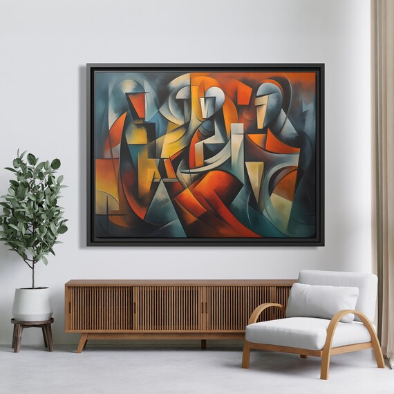 Wall Art Picasso Pint Modern Cubism Painting Picasso Canvas Big Painting Pop Culture Poster Picasso Cubist Wall Art New Homeowner Gift Print