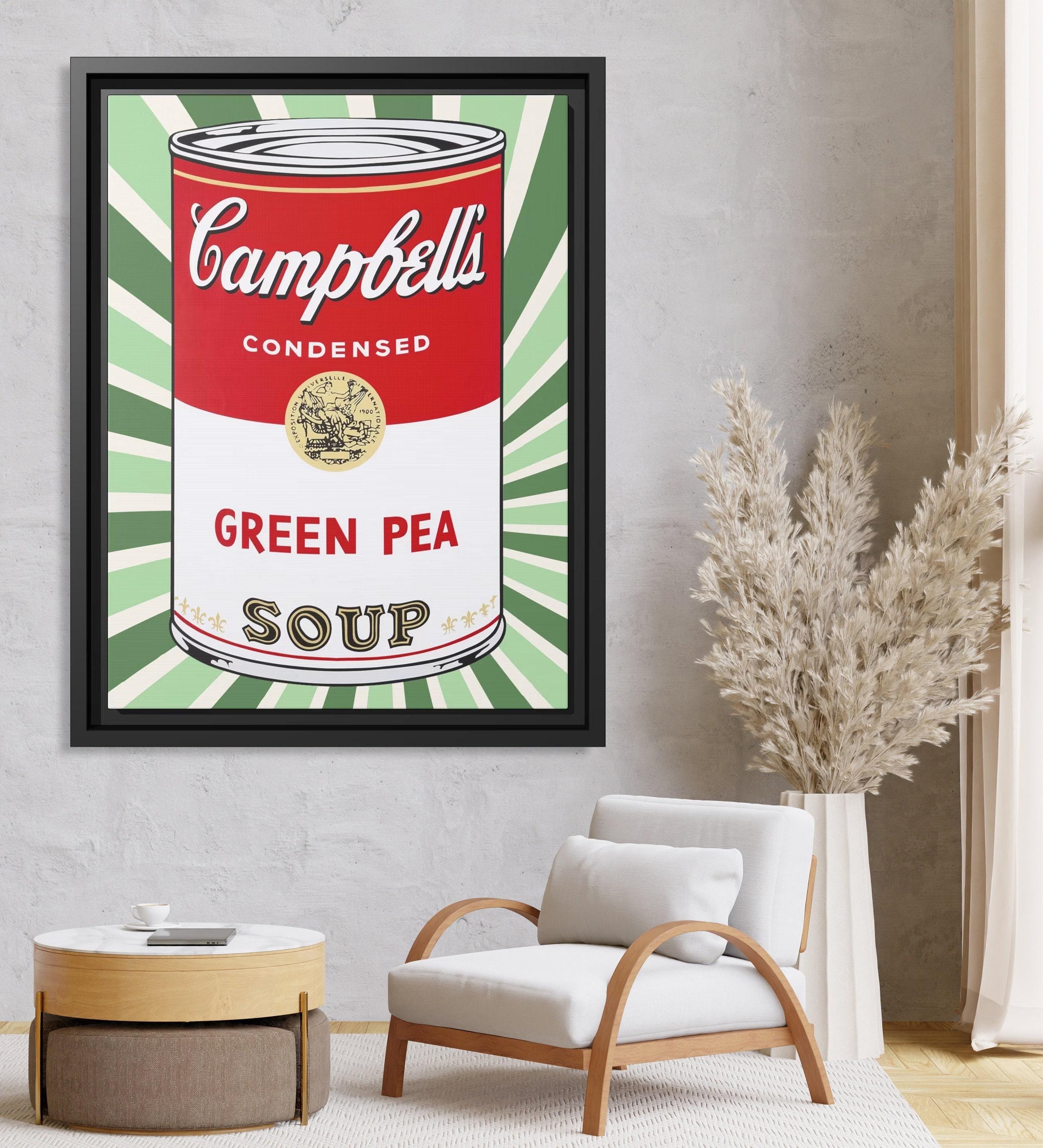 Campbell Soup Can Wall Art Pop Culture Andy Warhol Print Soup