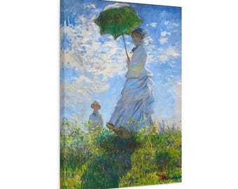 Claude Monet Madame Monet and Her Son Monet Wall Art Impressionist Painting Water Lilies Famous Art Print Monet Artwork Impressionism Monet