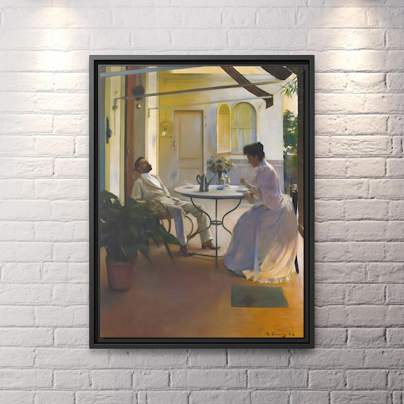 Ramon Casas Open Air Interior Ramon Casas Painting Famous Artwork Ramon Casas Canvas Print Casas Wall Art Ramon Casas Interior l'aire lliure
