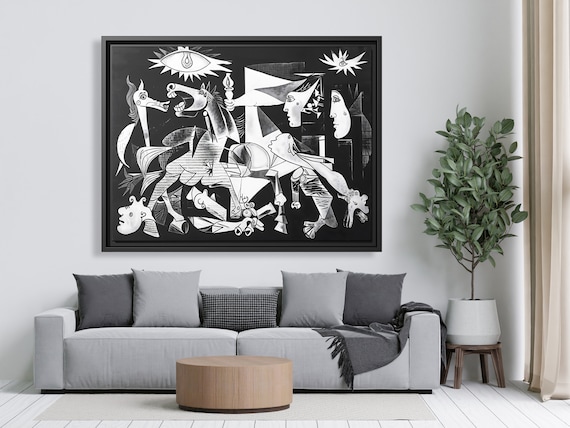 Wall Art Picasso Pint Modern Cubism Painting Picasso Canvas Big Painting Pop Culture Poster Picasso Cubist Wall Art New Homeowner Gift Print