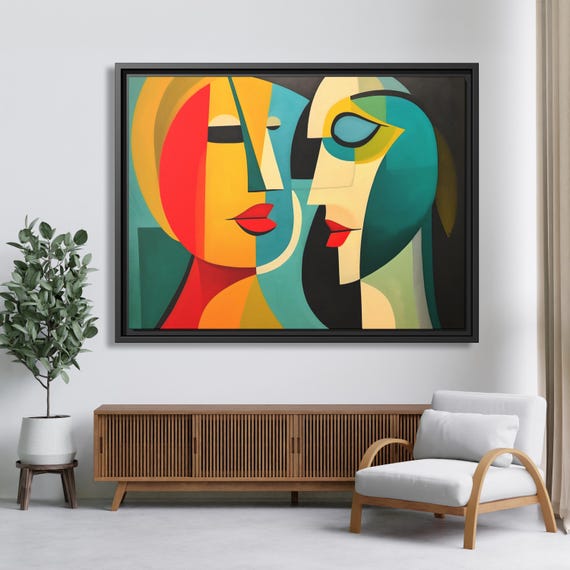 Canvas Print Picasso Cubism Wall Art Picasso Art Decor Extra Large Painting Living room Wall Art Bedroom Painting Picasso Print Art Gift