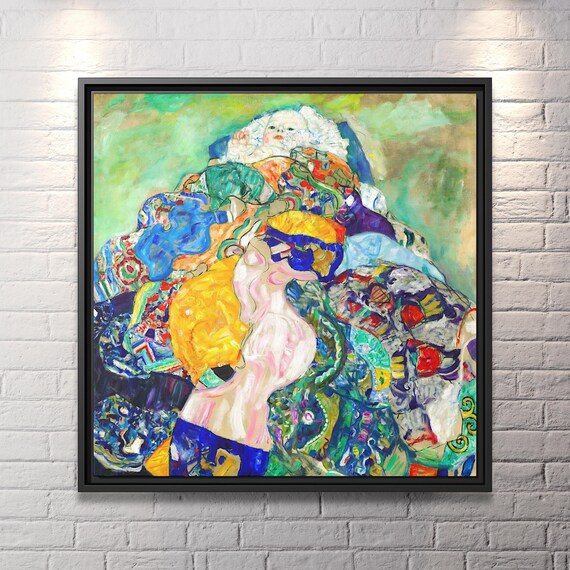 Gustav Klimt Baby Cradle Gustav Klimt Famous Painting Klimt Art Print Huge Canvas Home Decor Baby Gustav Klimt Print Abstract Art Work