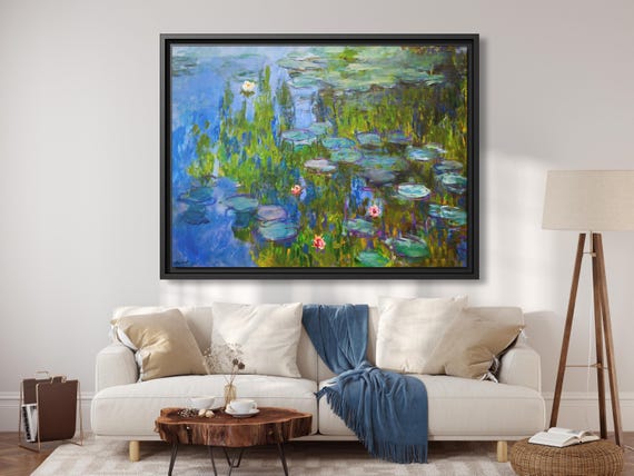 Claude Monet Water Lilies Claude Monet Artwork Monet Lilies Print Famous Art Print Claude Monet Painting Monet Water Lilies Monet Art Print