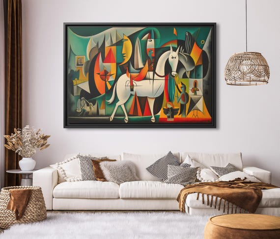 Pablo Picasso Print Wall Art Picasso Painting Modern Cubism Painting Picasso Wall Art Famous Artist Print Picasso Print Large Art Work Print