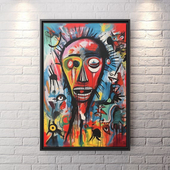 Street Art Canvas Print Abstract Graffiti Art Modern Wall Decor Large Wall Art Urban Art Housewarming Gift Abstract Painting Canvas Print